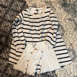 Petit Bateau striped full body suit